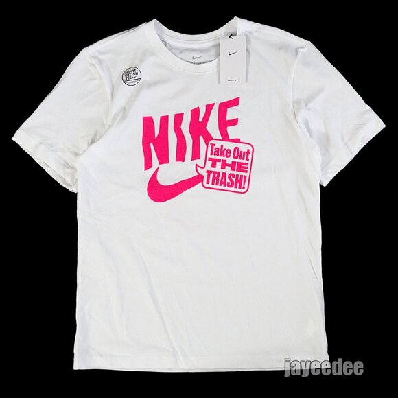 NIKE GOLF TAKE OUT THE TRASH WASTE MANAGEMENT SHIRT M11843WM24-WHT WHITE M - Picture 4 of 5